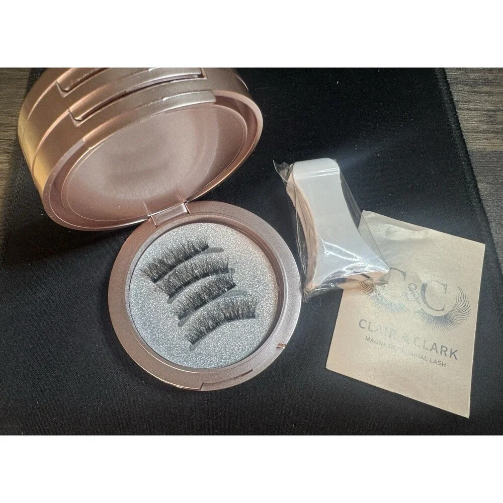 Reusable Natural Magnetic Eyelashes with Applicator Lashes Kit